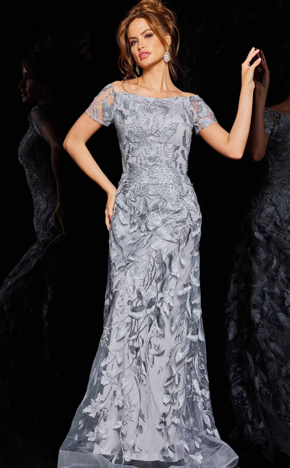 Exquisite Jovani 09810BG Dress detail view - VOLAKK
