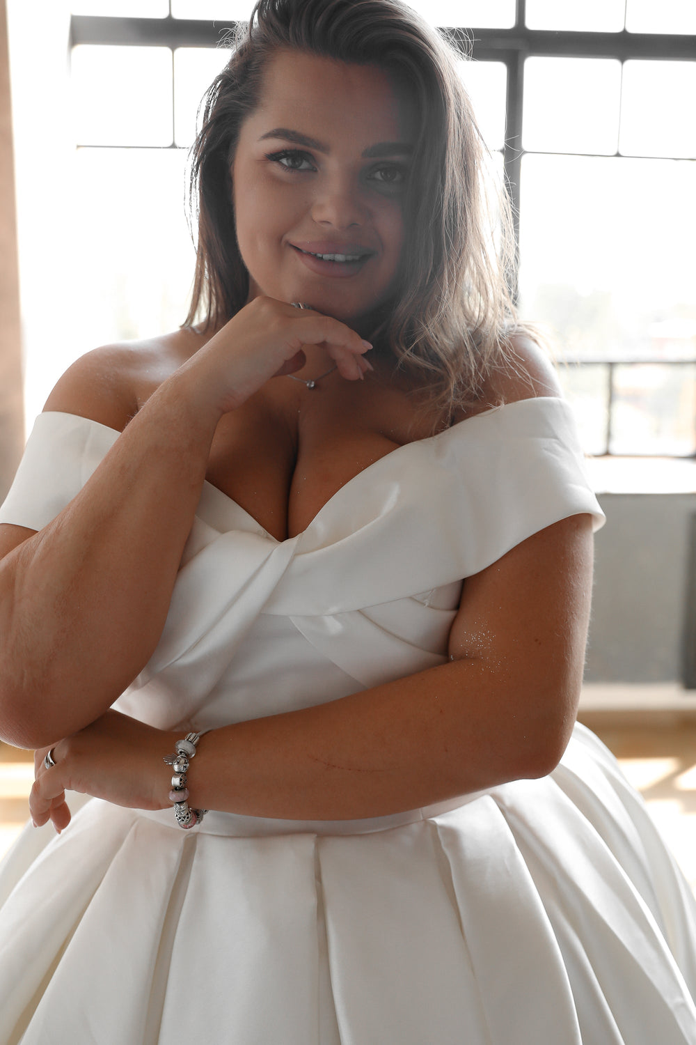 Exquisite Plus Size Wedding Dress Seiliny detail view - VOLAKK