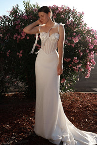Sheath Sparkly Wedding Dress Maybel view 8