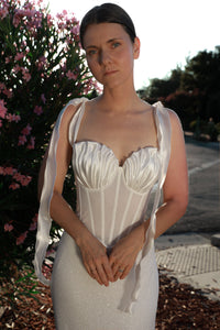 2 in 1 Wedding Dress Maybel with Overskirt view 8