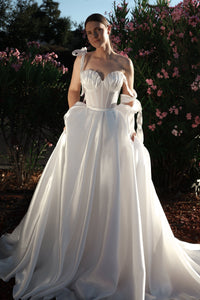 2 in 1 Wedding Dress Maybel with Overskirt view 14