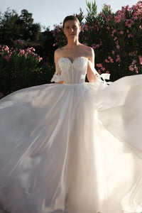 2 in 1 Wedding Dress Maybel with Overskirt view 12
