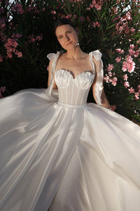 2 in 1 Wedding Dress Maybel with Overskirt view 16