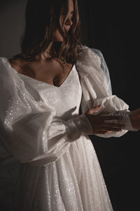 Glitter Sleeves Meg | Ready-to-Ship view 1