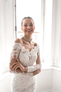 Lace Shimmery Wedding Dress Ornella 2 in 1 view 10
