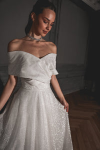 Shimmering Off-the-Shoulder Wedding Dress Melanie view 4