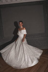 Shimmering Off-the-Shoulder Wedding Dress Melanie view 6