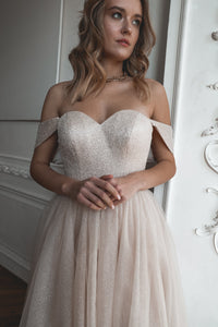 Blush Sparkly Midi Evening Dress Soul view 3