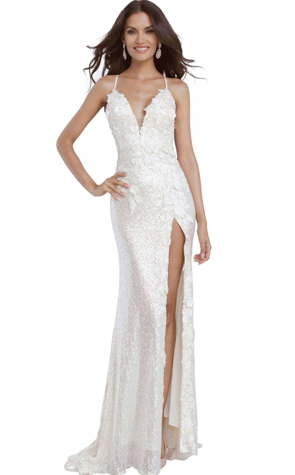 Exquisite Jovani 1012 Dress detail view - VOLAKK