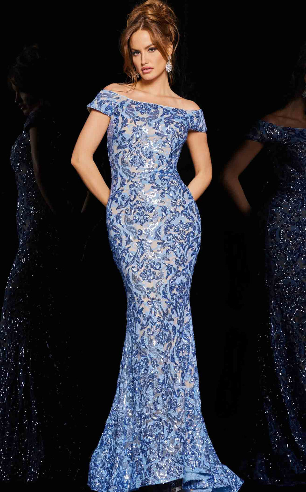 Exquisite Jovani 1122 Dress detail view - VOLAKK