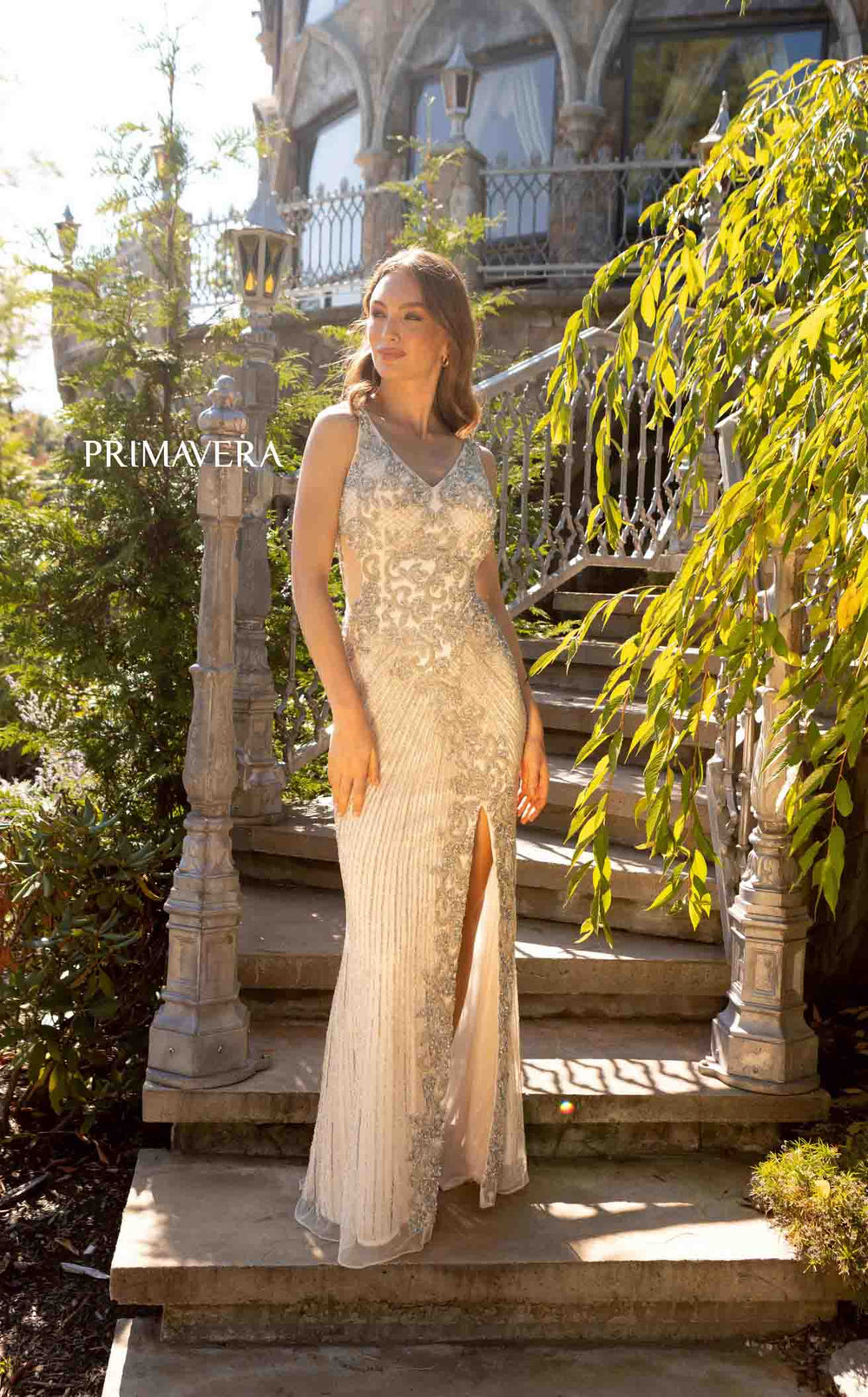 Exquisite Primavera Couture 12056 Dress detail view - VOLAKK