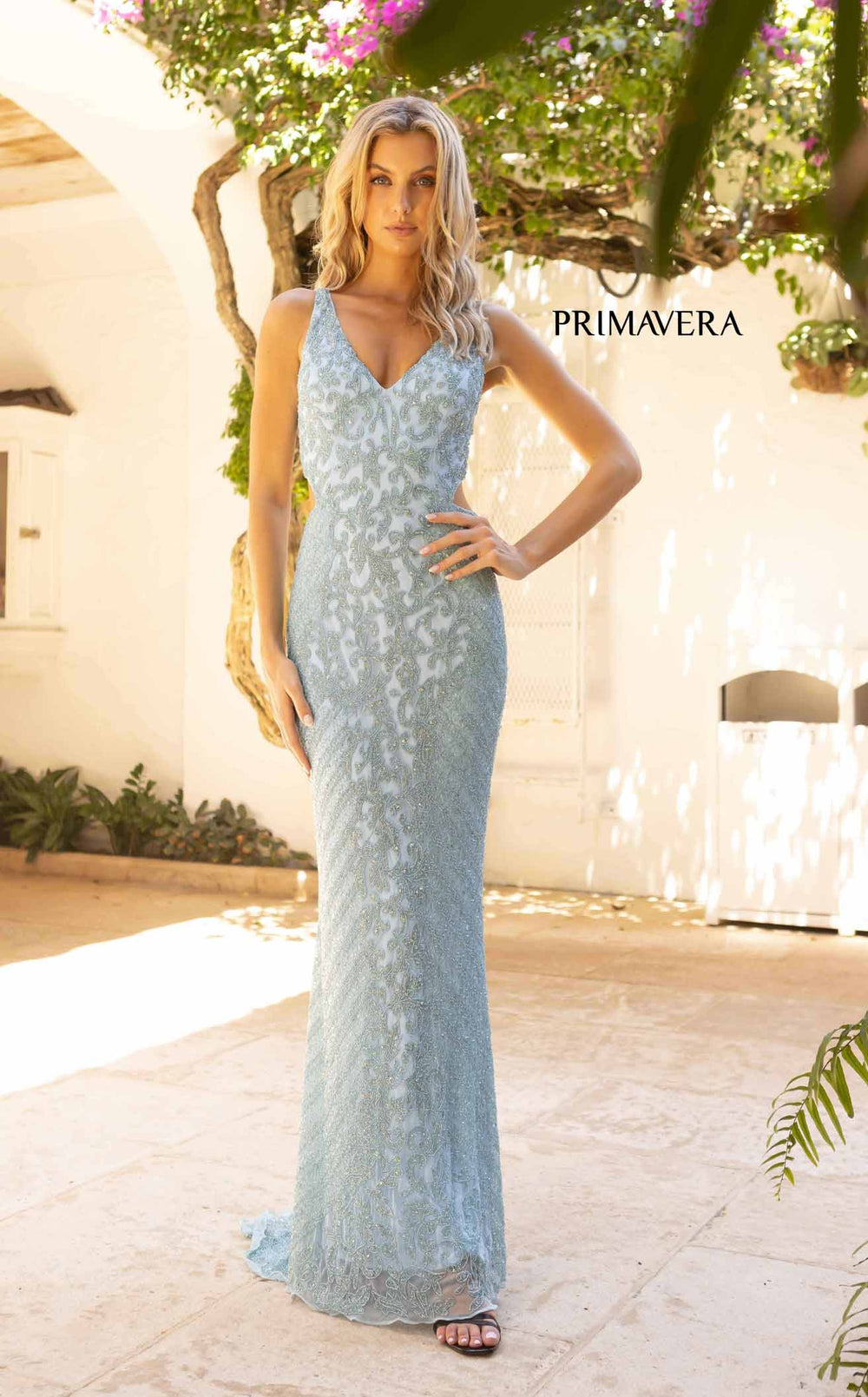 Exquisite Primavera Couture 12061 Dress detail view - VOLAKK