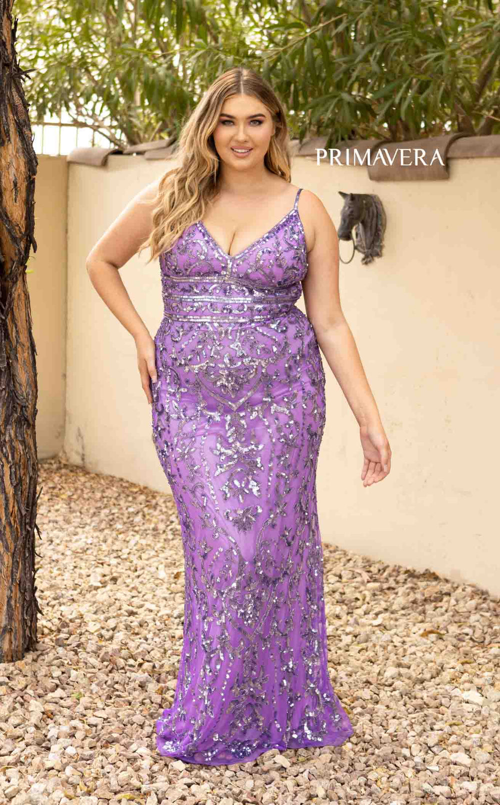 Exquisite Primavera Couture 14001 Dress detail view - VOLAKK