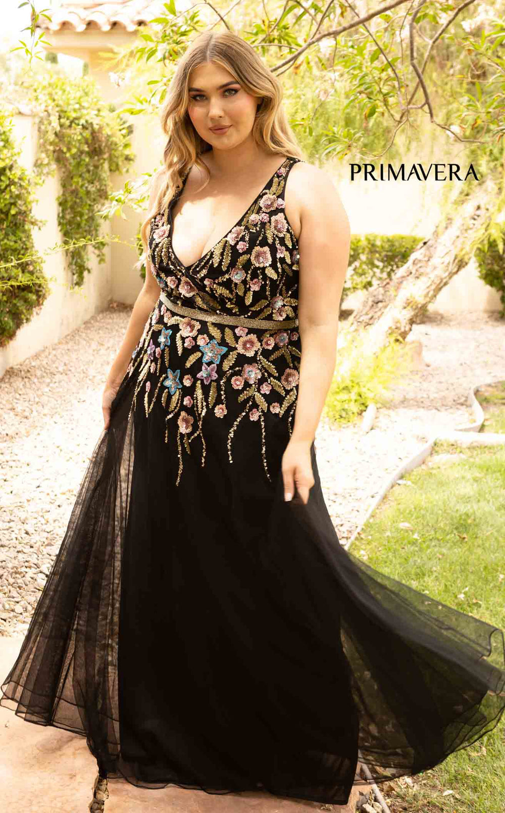 Exquisite Primavera Couture 14006 Dress detail view - VOLAKK