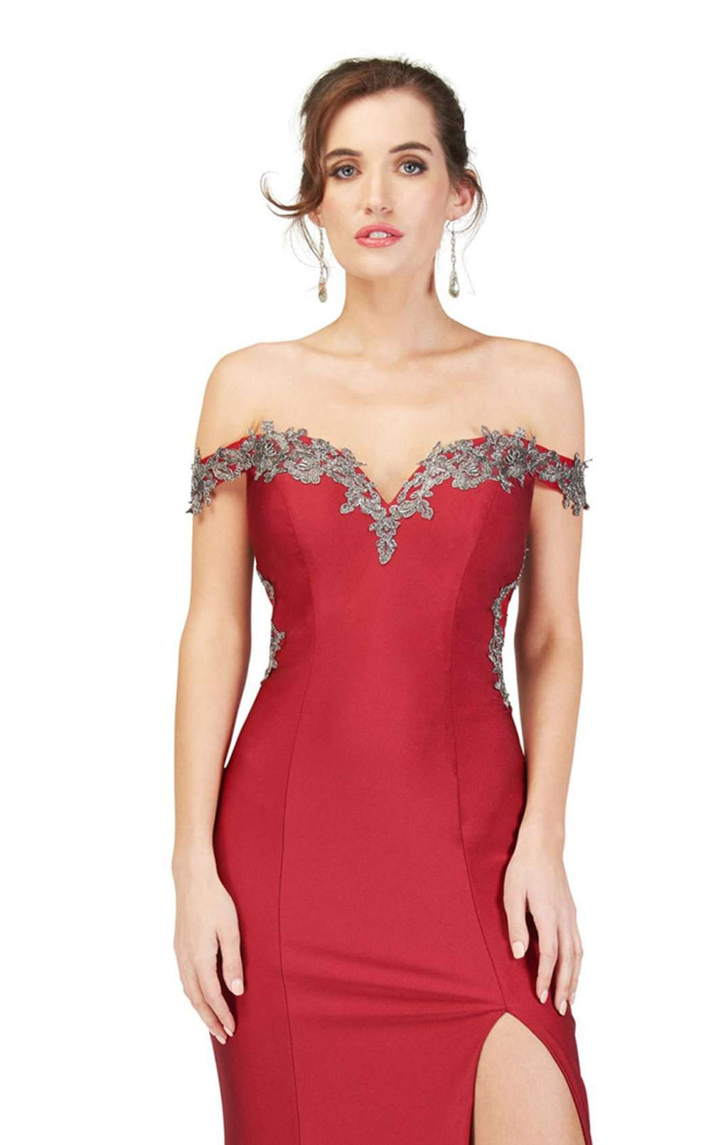Exquisite Cecilia Couture 1512 Dress detail view - VOLAKK
