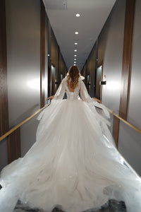 Floral Lace Wedding Dress Romanica With Detachable Straps view 10