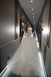 Floral Lace Wedding Dress Romanica With Detachable Straps view 11