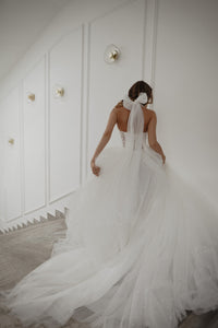 Floral Lace Wedding Dress Romanica With Detachable Straps view 14