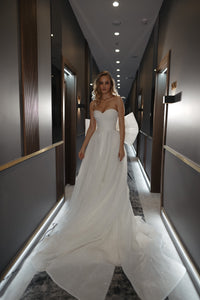 Sparkle Sleeveless Wedding Dress Mirrorball with Detachable Bow view 19