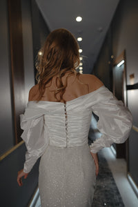 Taffeta Blouse Marthe with Long Sleeves view 4