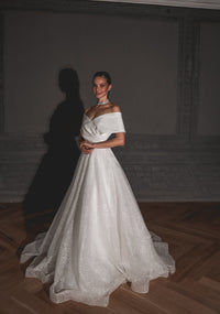 Shimmering Off-the-Shoulder Wedding Dress Melanie view 5