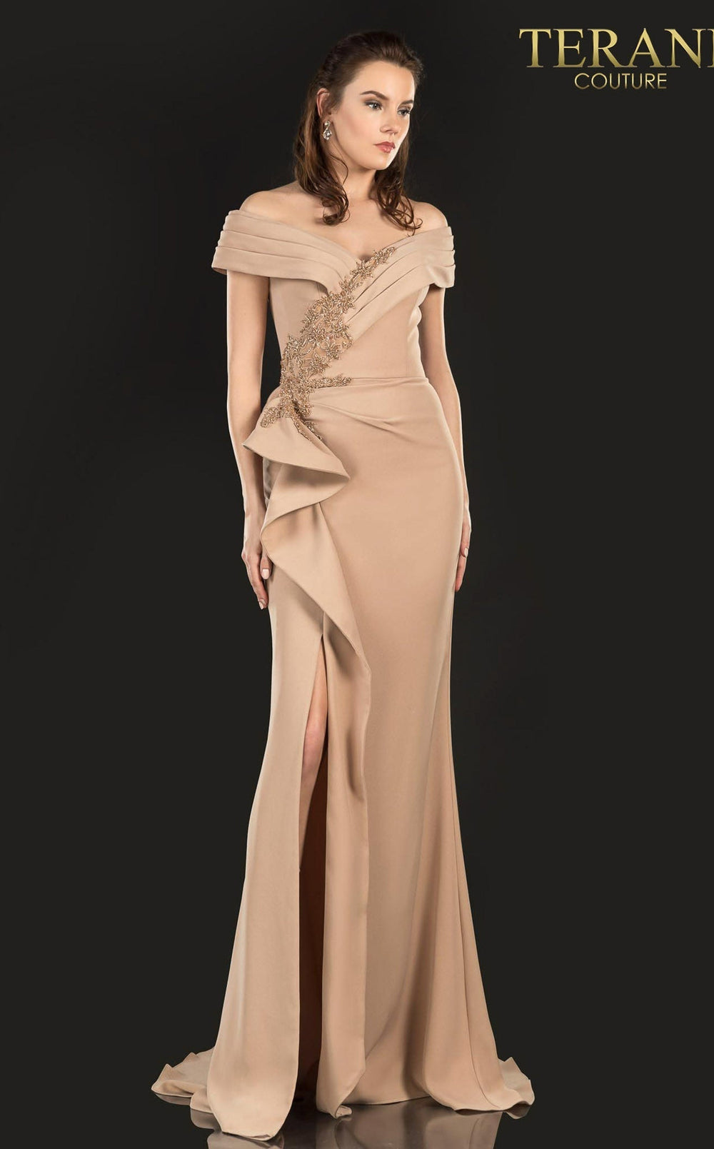 Exquisite Terani 2021M2986 Dress detail view - VOLAKK