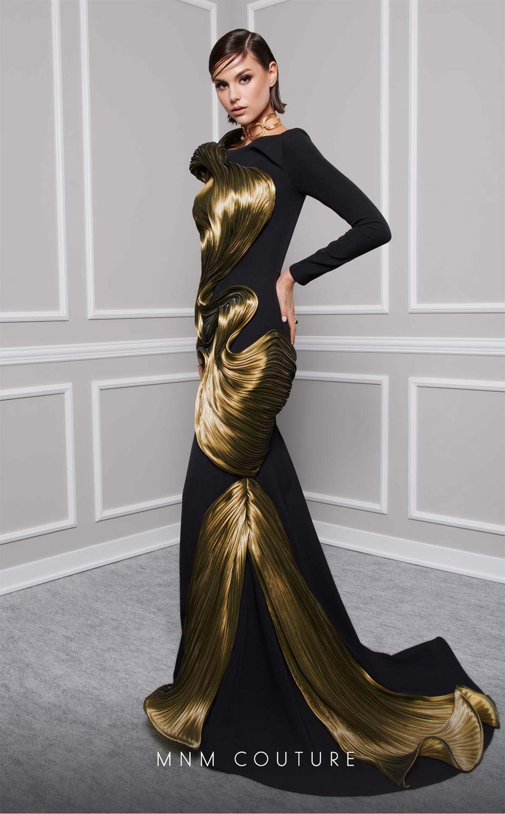 Exquisite MNM Couture 2730A Dress detail view - VOLAKK