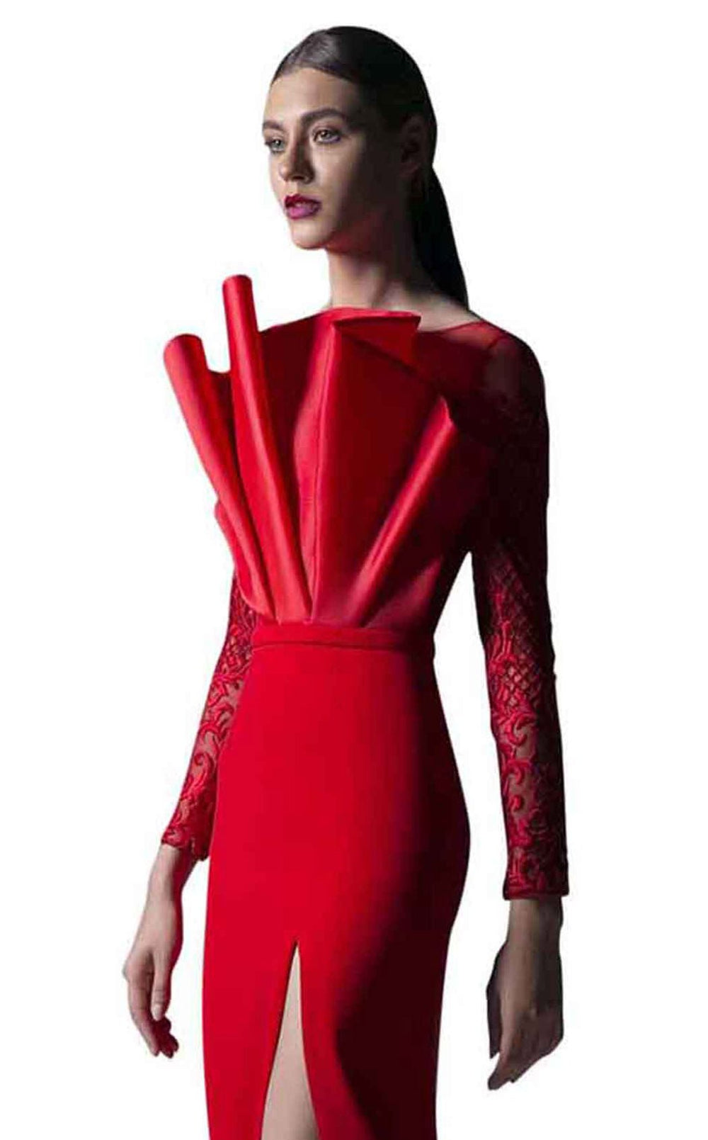 Edward Arsouni Couture SS0348 Dress details - VOLAKK