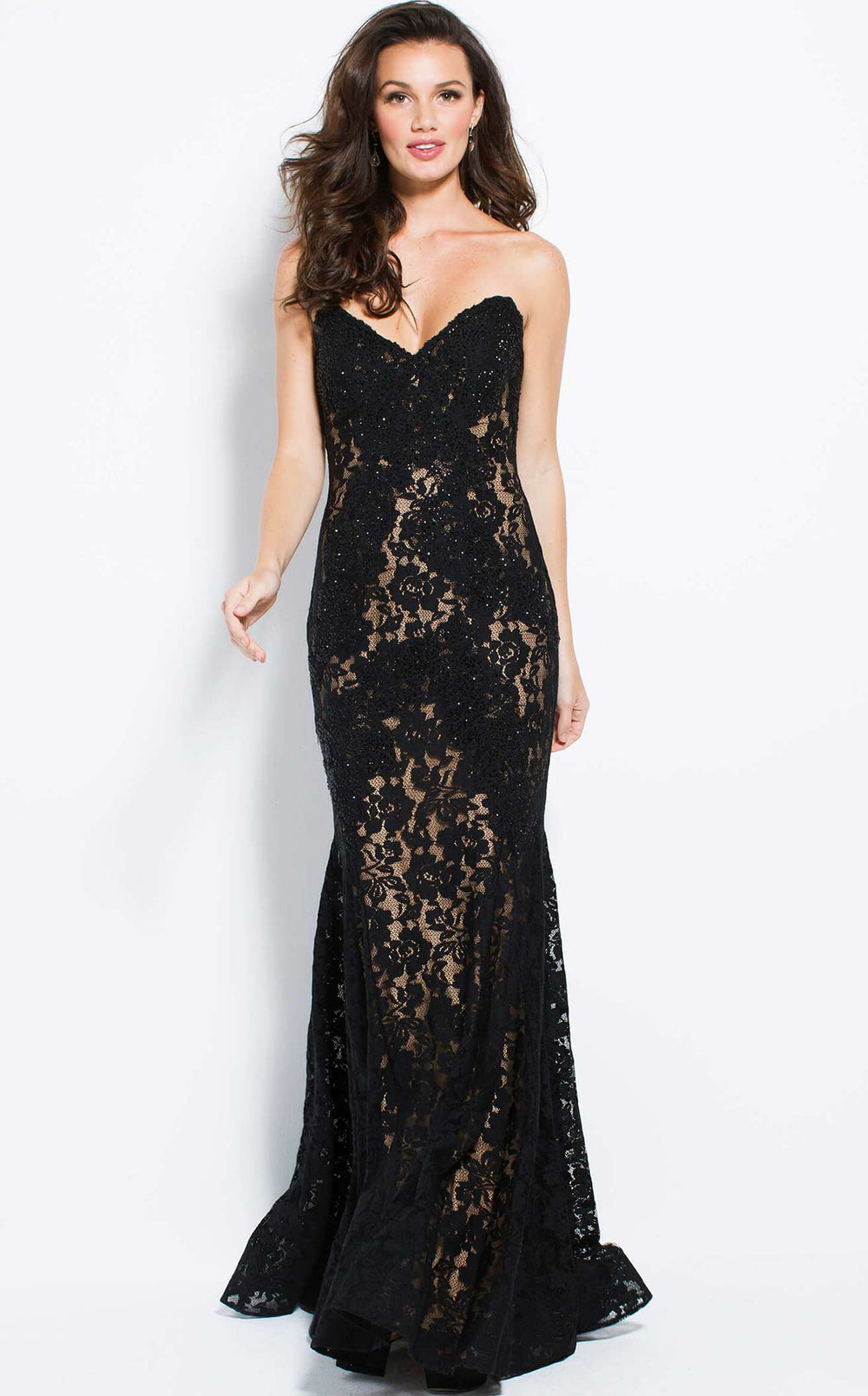 Exquisite Jovani 37334BG Dress detail view - VOLAKK