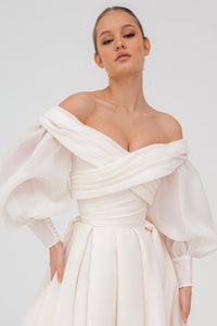 Organza Blouse Audrey with Long Sleeves view 5