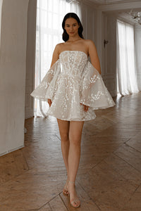 2 in 1 Wedding Dress Moonlit Siren with Detachable Skirt Romanica view 14