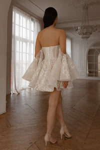 2 in 1 Wedding Dress Moonlit Siren with Detachable Skirt Romanica view 12