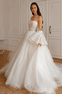 2 in 1 Wedding Dress Moonlit Siren with Detachable Skirt Romanica view 5
