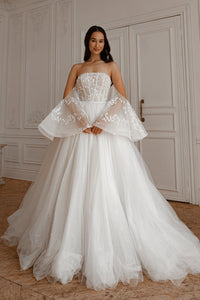 2 in 1 Wedding Dress Moonlit Siren with Detachable Skirt Romanica view 6