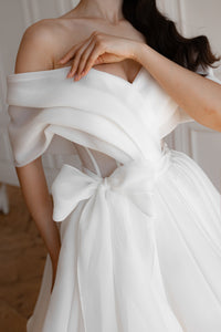 Short Organza Wedding Dress Inali view 3