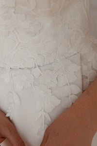 Floral Lace Wedding Dress Lillian with Detachable Sleeves view 10