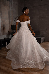 2 in 1 Sparkly Wedding Dress Lovisa view 3