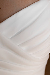 Organza Wedding Dress Enola with Leg Slit view 10
