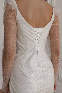 Wedding Dress Calista with Detachable Sleeves view 3