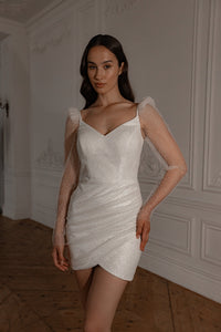2 in 1 Wedding Dress Calista With The Detachable Skirt view 11