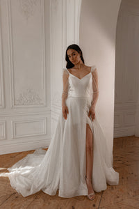 2 in 1 Wedding Dress Calista With The Detachable Skirt view 13