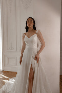 2 in 1 Wedding Dress Calista With The Detachable Skirt view 14