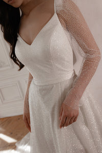 2 in 1 Wedding Dress Calista With The Detachable Skirt view 15