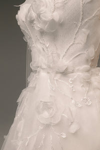 Floral Lace Wedding Dress Chyanne with Detachable Wings view 25