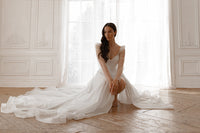 2 in 1 Wedding Dress Calista With The Detachable Skirt view 6