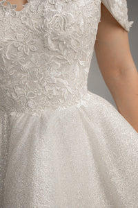 Short Lace Wedding Dress Aditi view 3