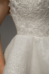 Short Lace Wedding Dress Aditi view 4
