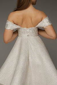 Short Lace Wedding Dress Aditi view 7