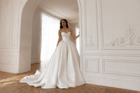 Basque Waist Wedding Gown Oceania view 10