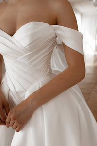 Basque Waist Wedding Gown Oceania view 12